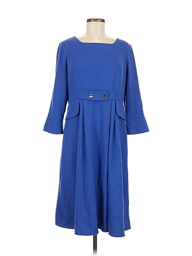 Pre-owned Luxe Casual Dress In Blue