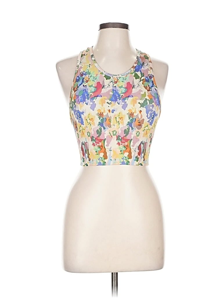 Pre-owned Unbranded Tank Top Gold Halter Neckline Tops