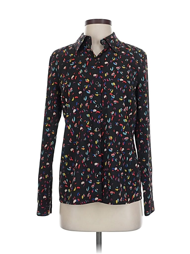 Pre-owned Cabi Long Sleeve Blouse In Black