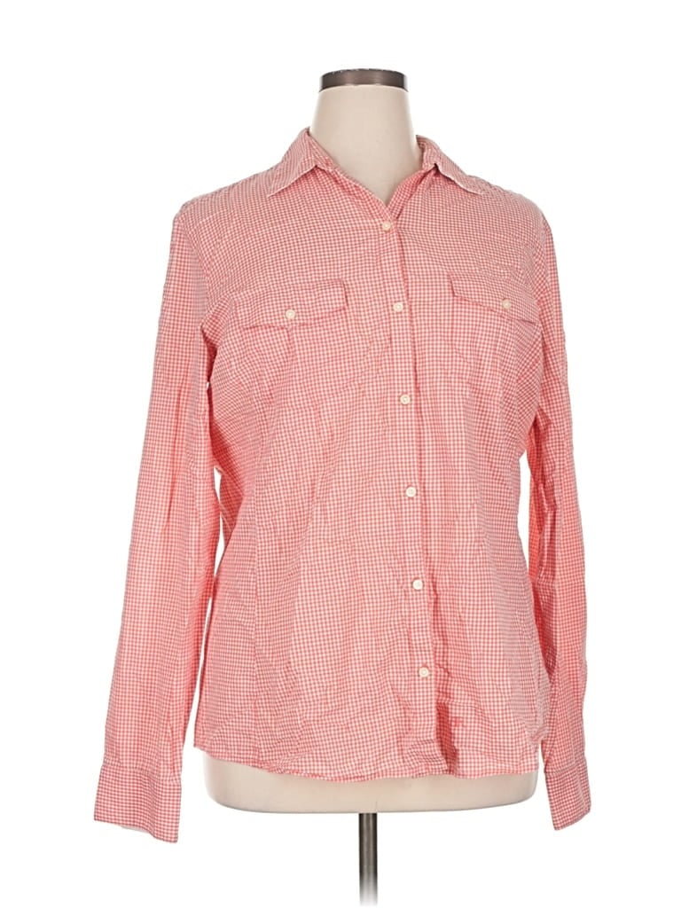 Pre-owned Banana Republic Long Sleeve Button Down Shirt In Pink