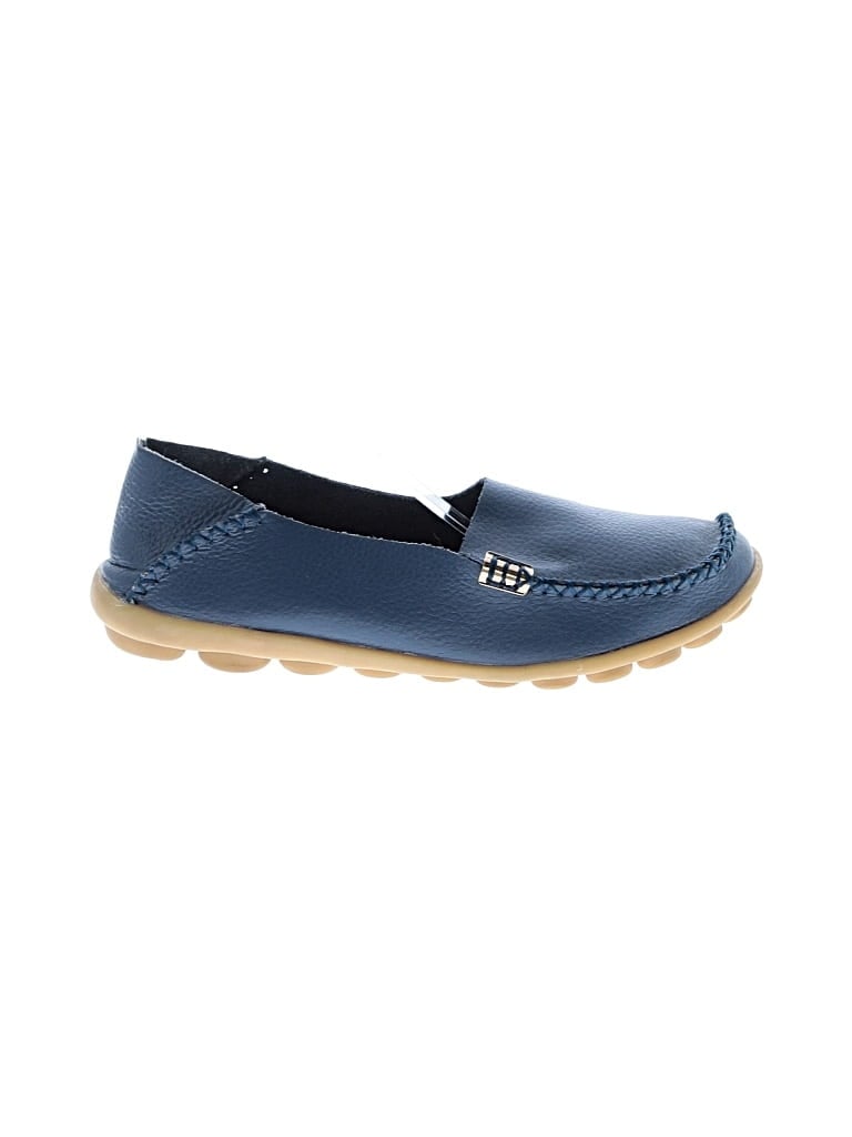 Pre-owned Unbranded Flats In Blue