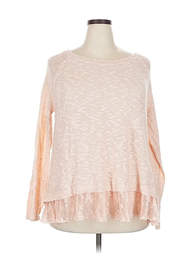 Pre-owned Torrid Long Sleeve Blouse In Pink