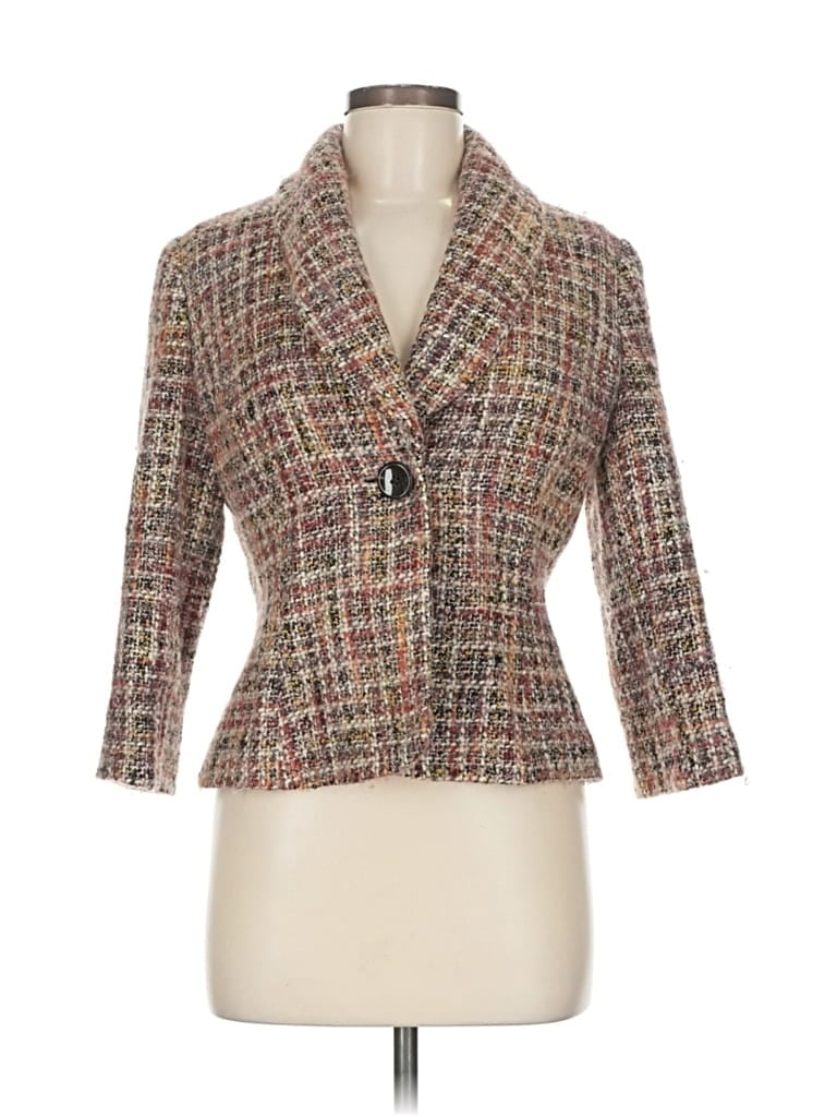 Pre-owned Alfani Blazer Jacket In Brown