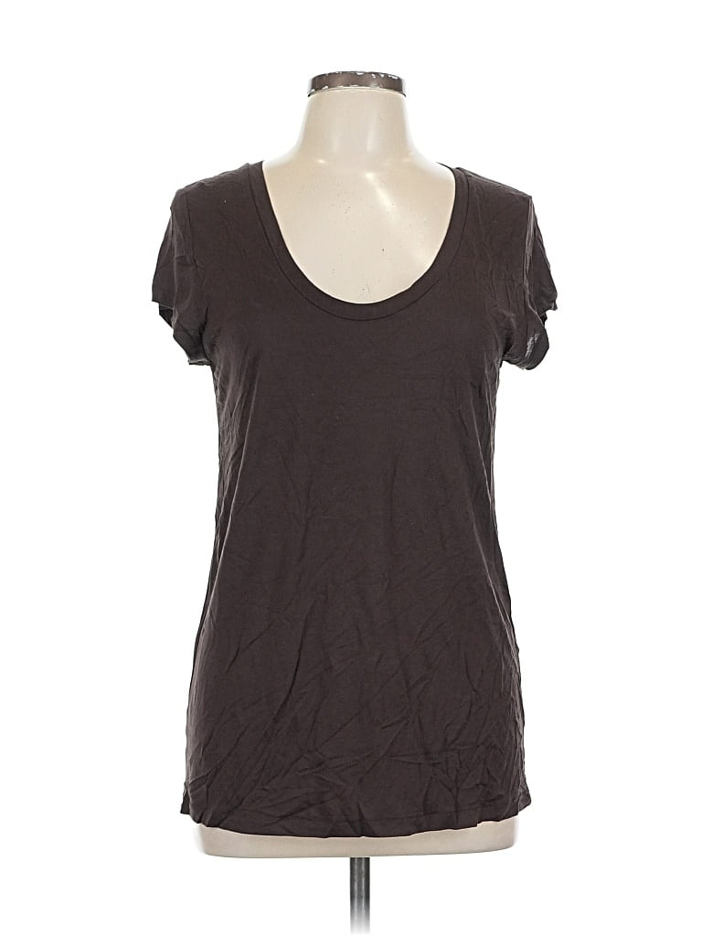 Pre-owned Ann Taylor Loft Short Sleeve T-shirt In Brown