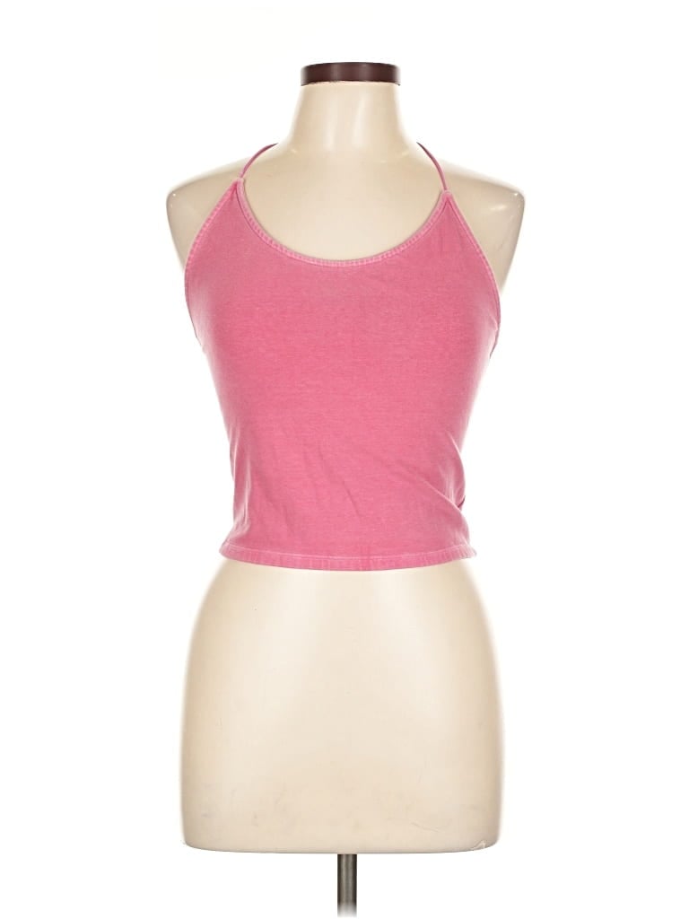 Pre-owned American Eagle Outfitters Tank Top Pink Halter Neckline Tops