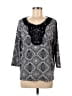 American Sweetheart Silver 3/4 Sleeve Blouse Size M - photo 1