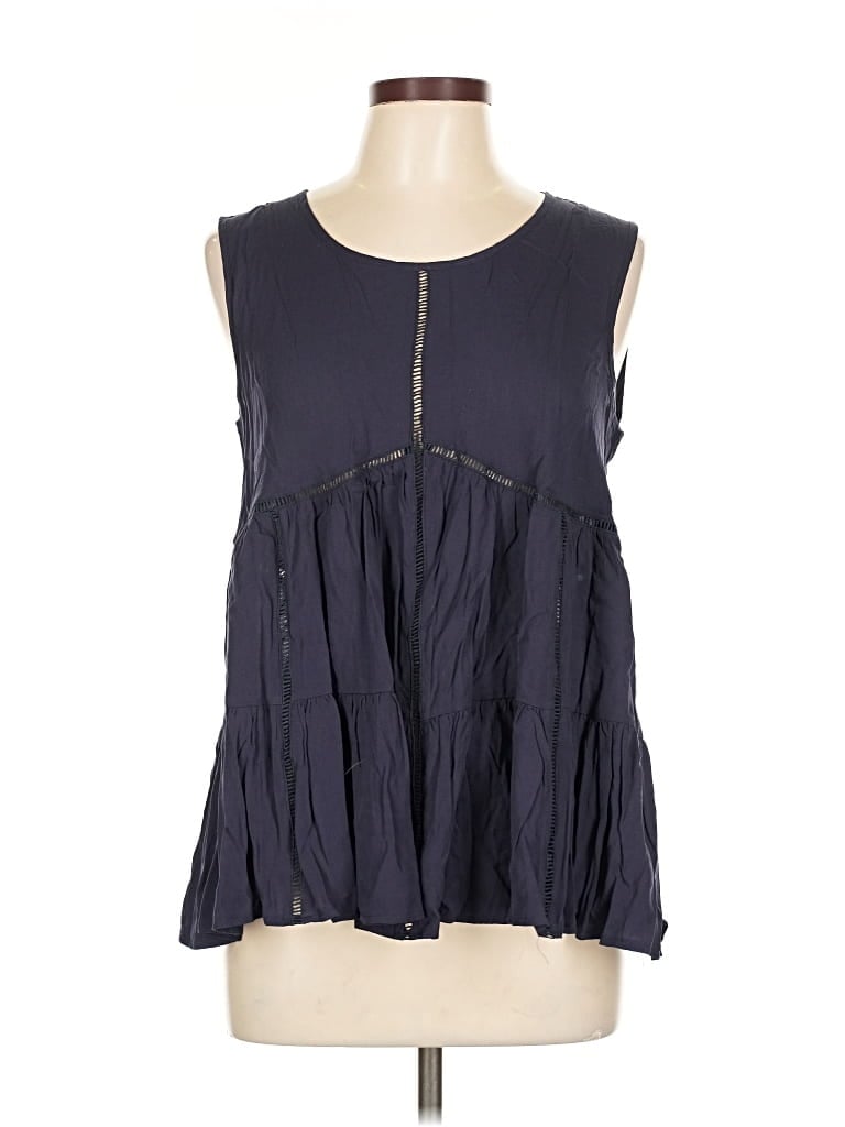 Pre-owned Coco + Carmen Sleeveless Blouse In Blue