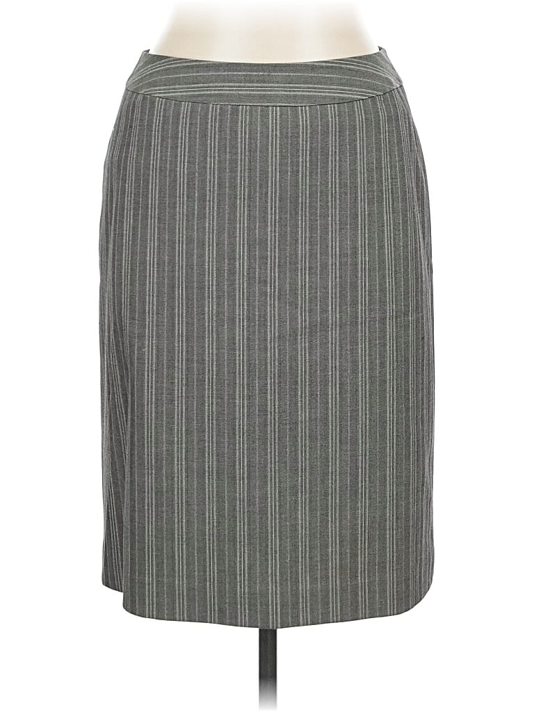 Pre-owned Caslon Formal Skirt In Gray