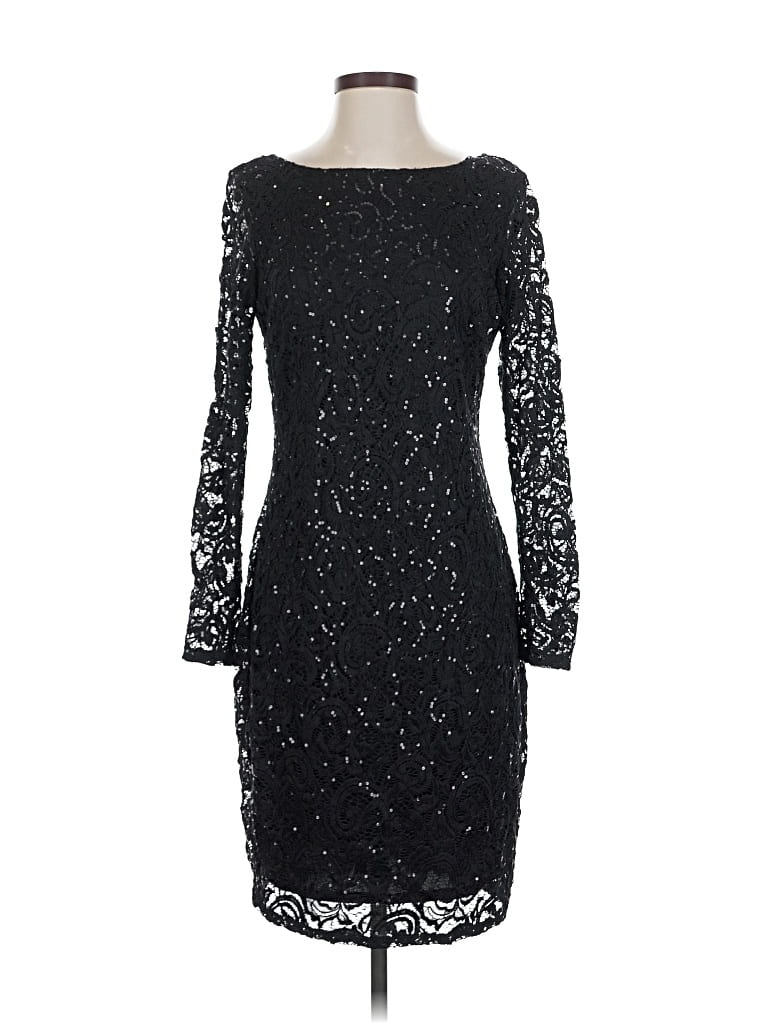 Pre-owned Marina Cocktail Dress In Black
