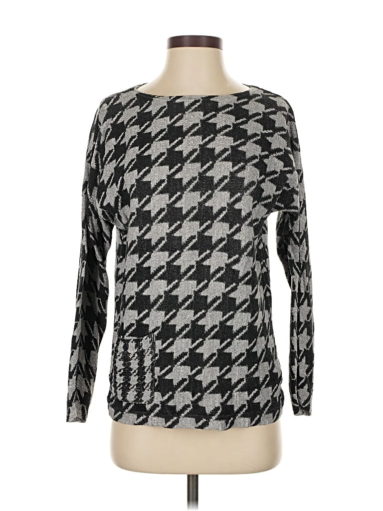 Pre-owned Jjill Pullover Sweater In Silver