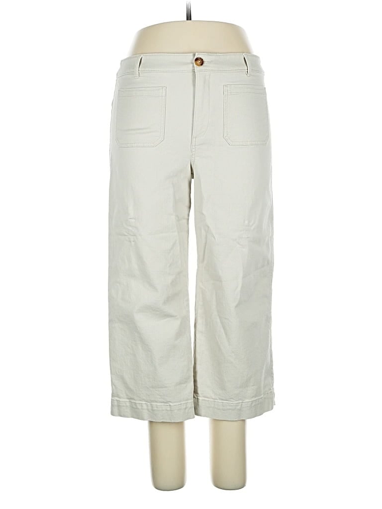 Pre-owned Ann Taylor Loft Casual Pants In White