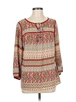 Skies Are Blue Long Sleeve Blouse