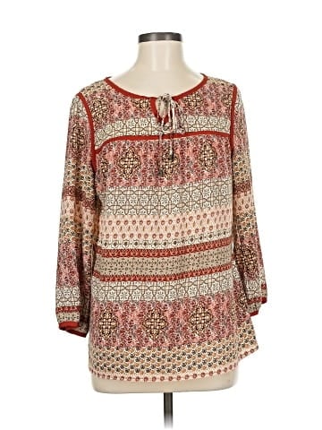 Skies Are Blue Long Sleeve Blouse (view 1)