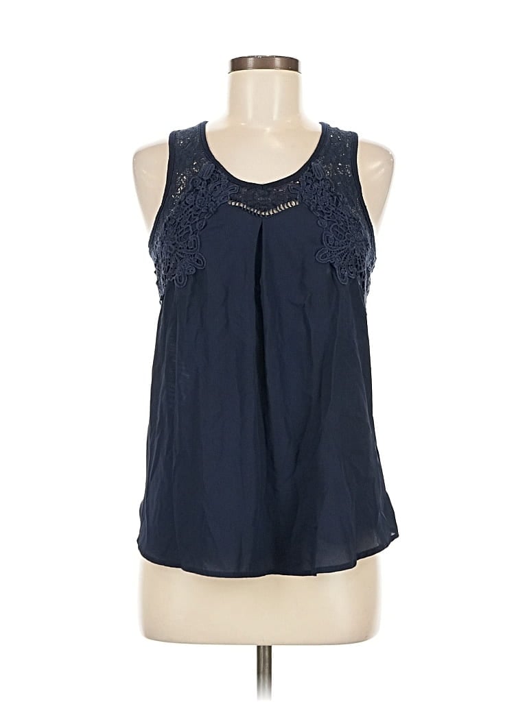 Pre-owned Maurices Sleeveless Blouse In Blue