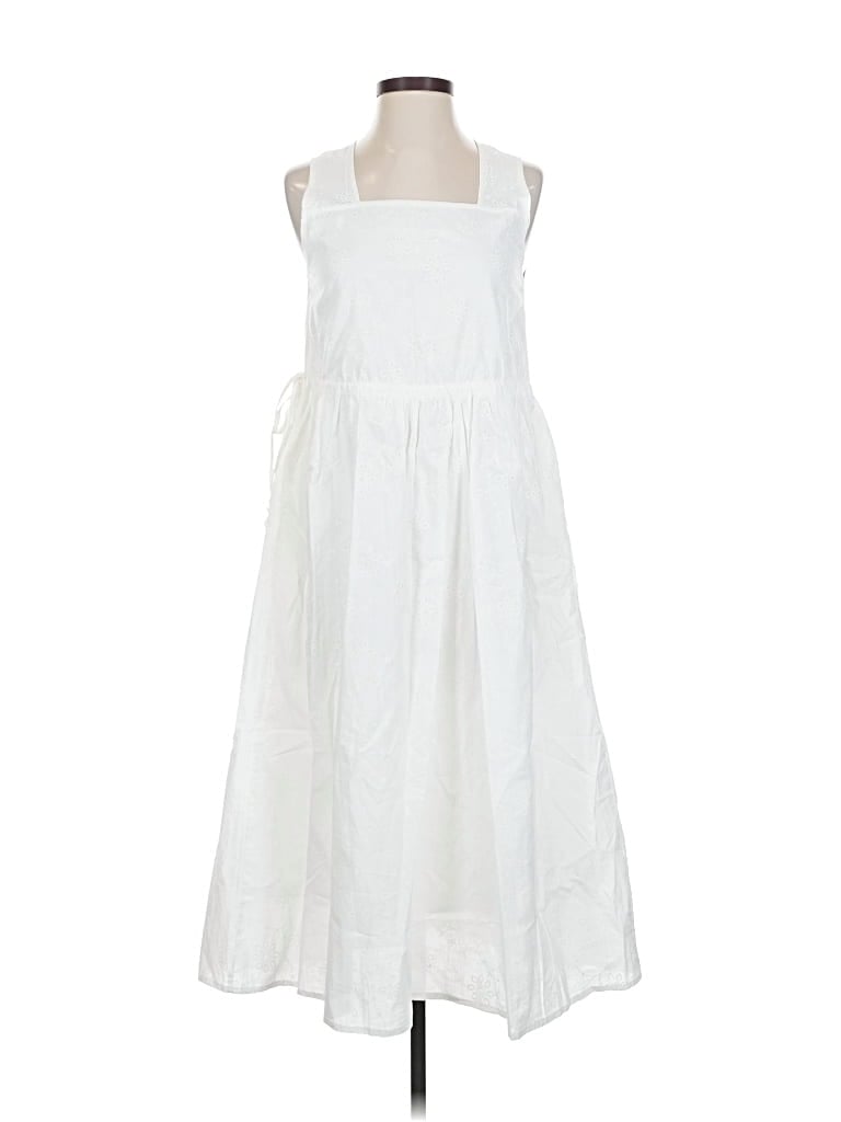 Pre-owned Assorted Brands Casual Dress In White