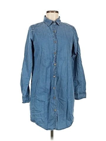 Chic Connection Long Sleeve Button-Down Shirt (view 1)