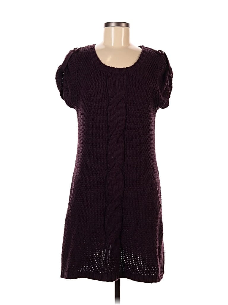 Pre-owned Jessica Simpson Casual Dress In Burgundy