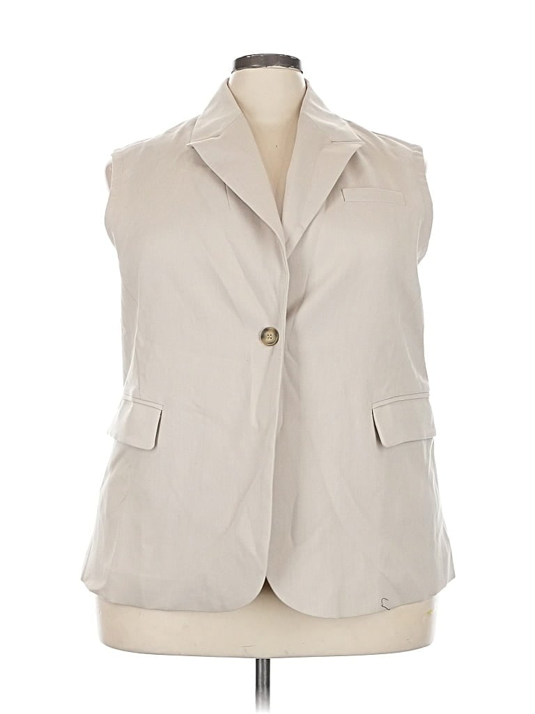 Pre-owned Mina Self Vest In White