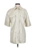 7 For All Mankind 100% Polyurethane Ivory Trenchcoat Size S - photo 1