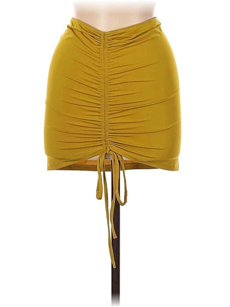 Pre-owned Riot Swim Casual Skirt In Yellow