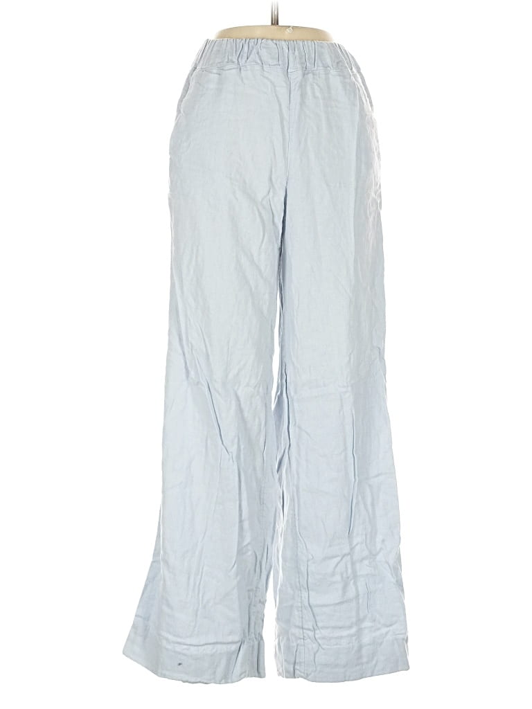 Pre-owned Abercrombie & Fitch Linen Pants In Blue