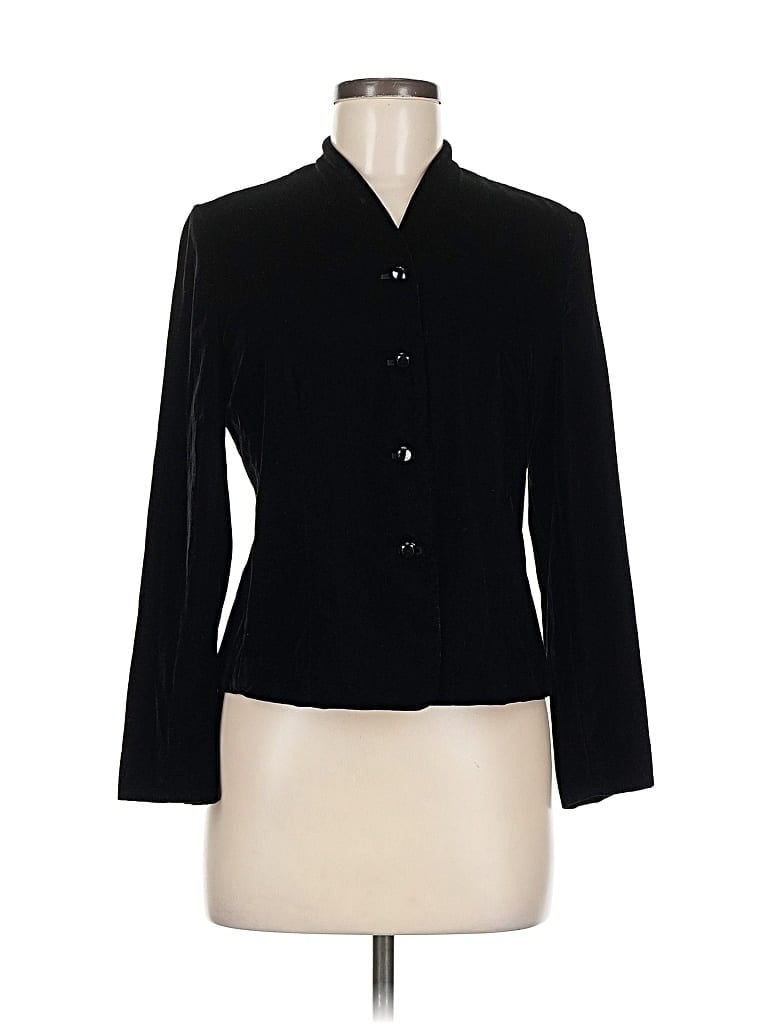 Pre-owned Talbots Blazer Jacket In Black