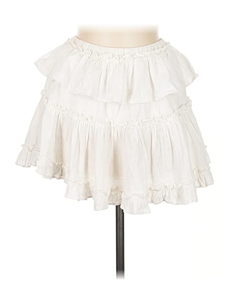 Pre-owned Unbranded Casual Skirt In White
