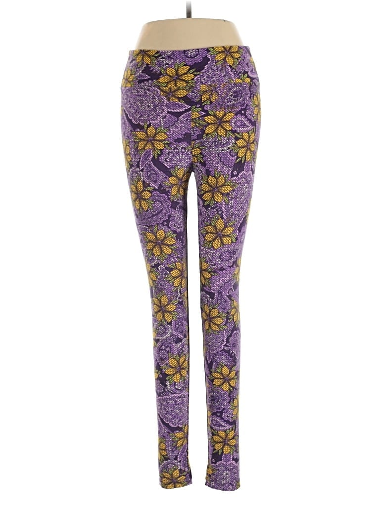 Pre-owned Lularoe Leggings In Purple