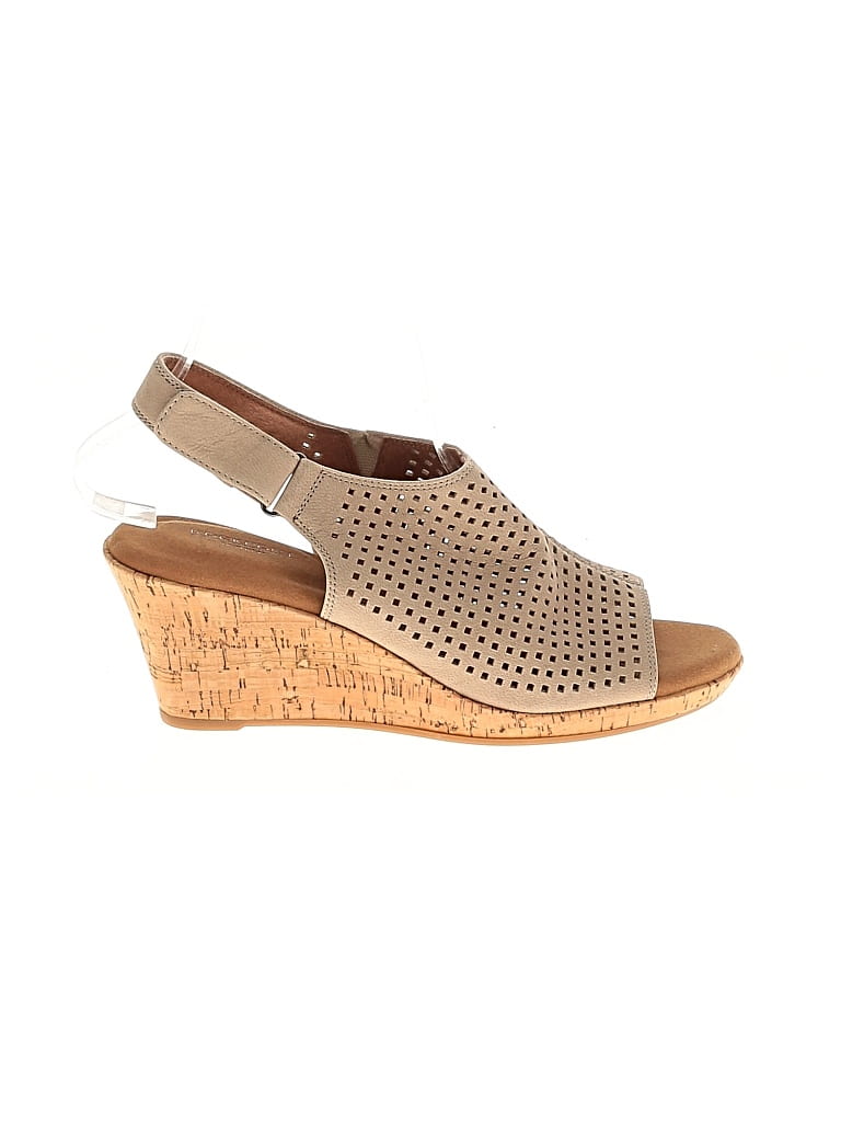 Pre-owned Rockport Wedges In Brown