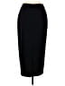 Michele 100% Polyester Solid Black Formal Skirt Size 8 - photo 2