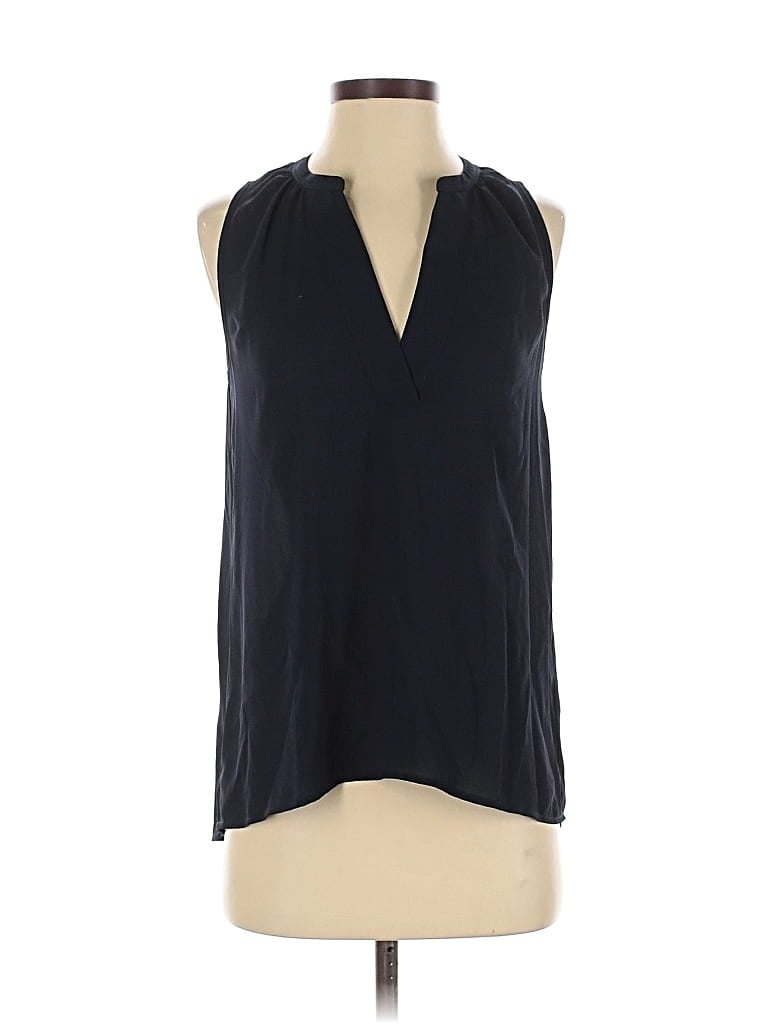 Pre-owned J.crew 365 Sleeveless Blouse In Blue