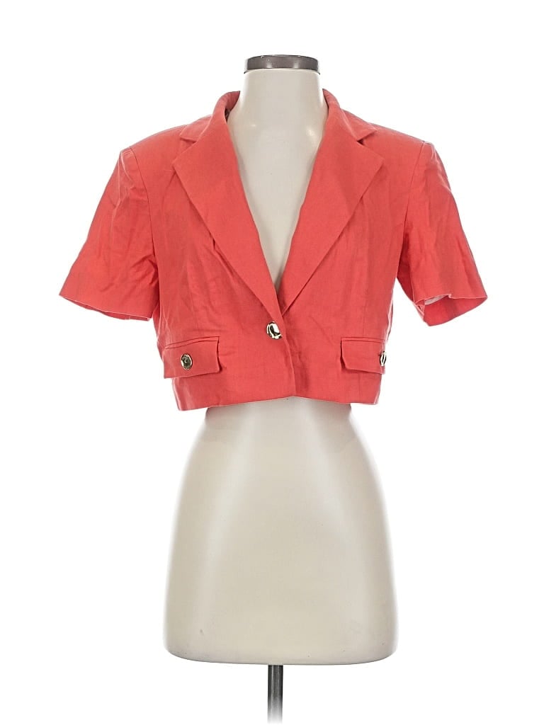 Pre-owned Zara Blazer Jacket In Red