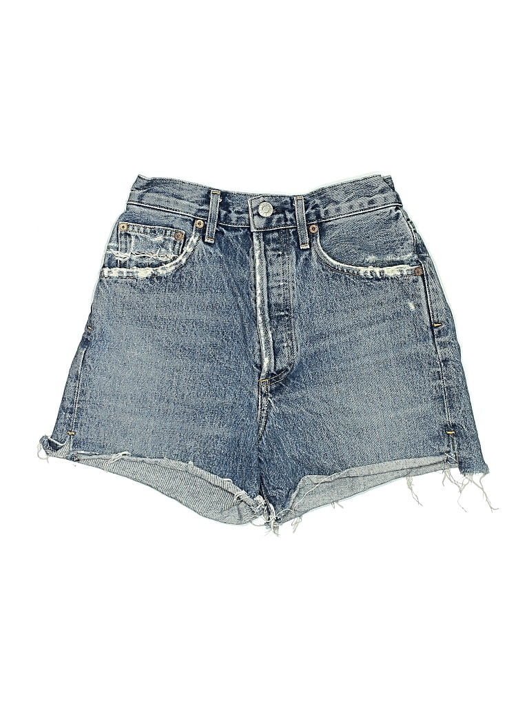 Pre-owned Agolde Denim Shorts In Blue