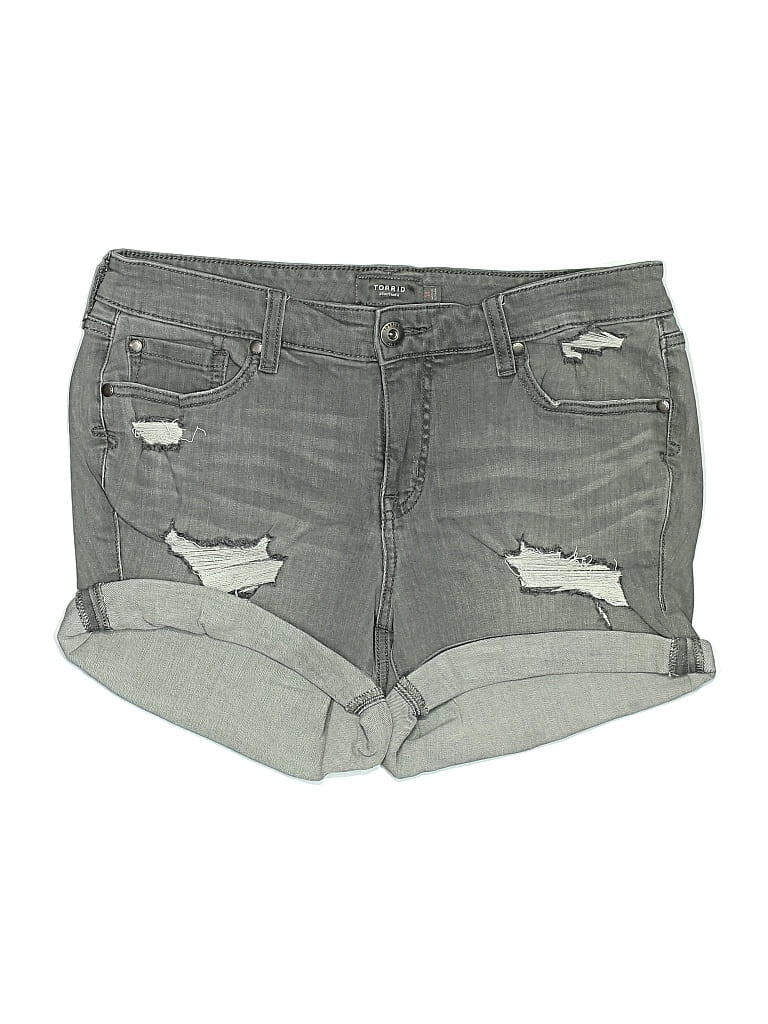 Pre-owned Torrid Denim Shorts In Gray