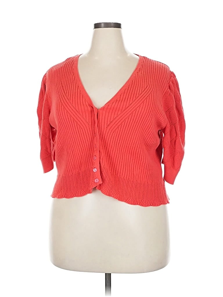 Pre-owned Zapelle Cardigan Sweater In Red