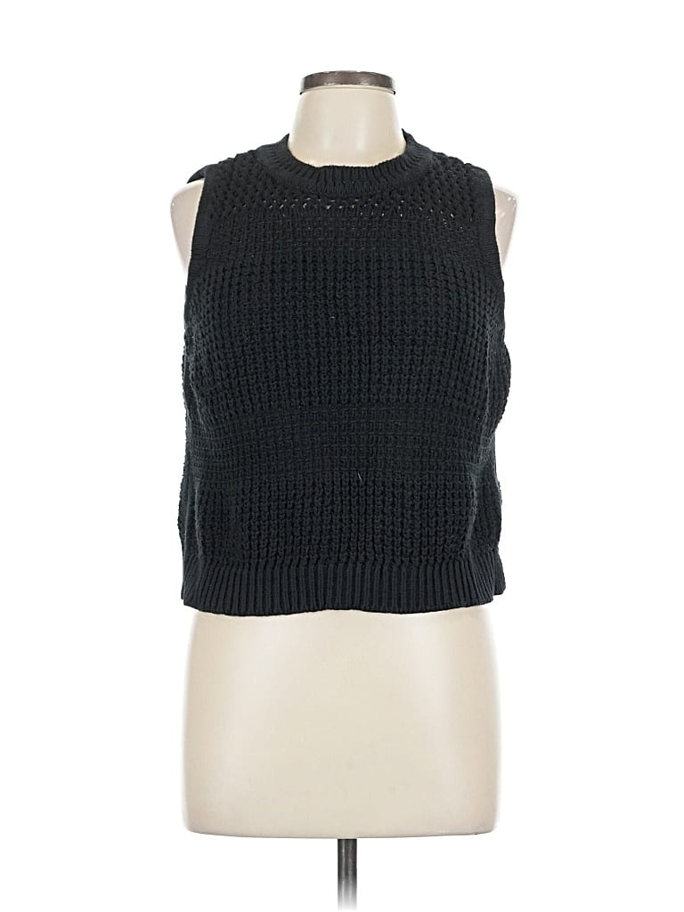 Pre-owned Universal Thread Sleeveless Top Black Halter Neckline Tops