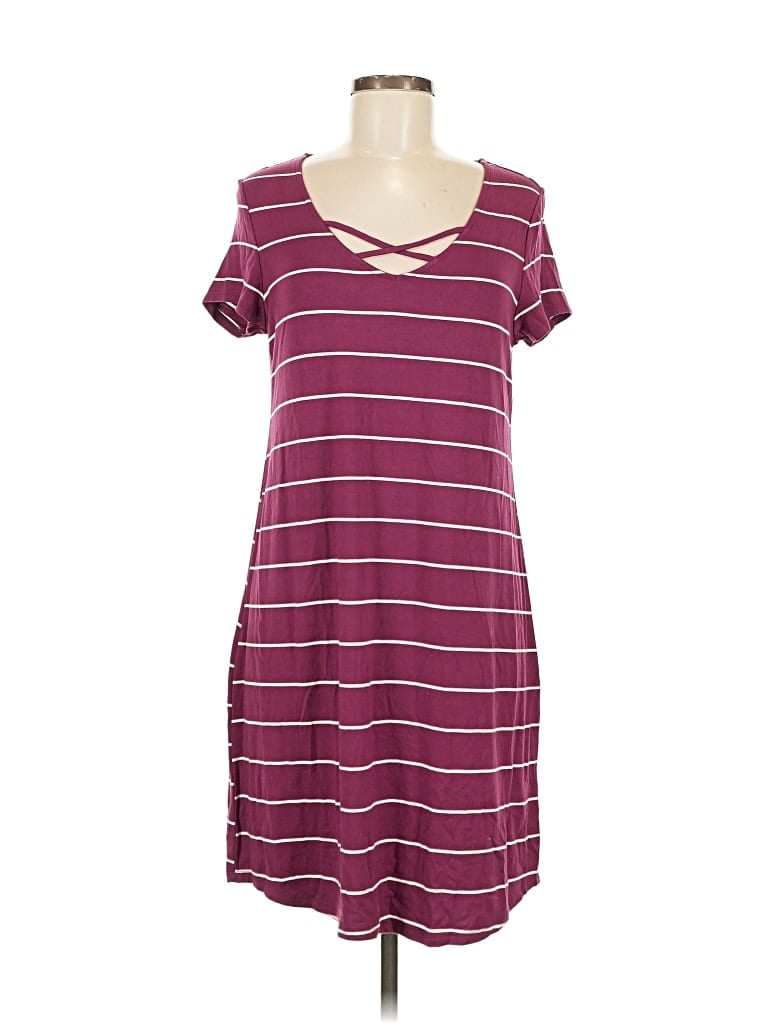 Pre-owned Maurices Casual Dress In Burgundy
