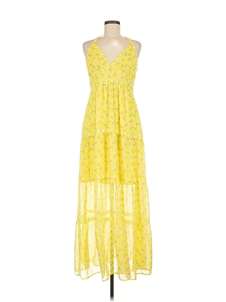 Pre-owned Assorted Brands Casual Dress In Yellow