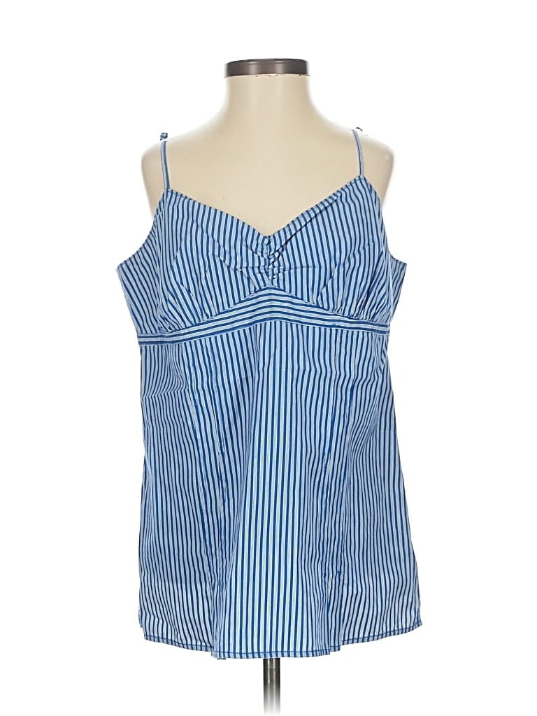 Pre-owned Tommy Hilfiger Sleeveless Blouse In Blue