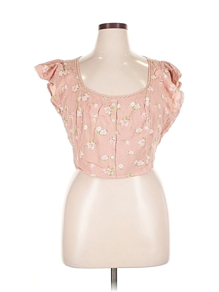 Pre-owned Lucky Brand Sleeveless Blouse In Pink