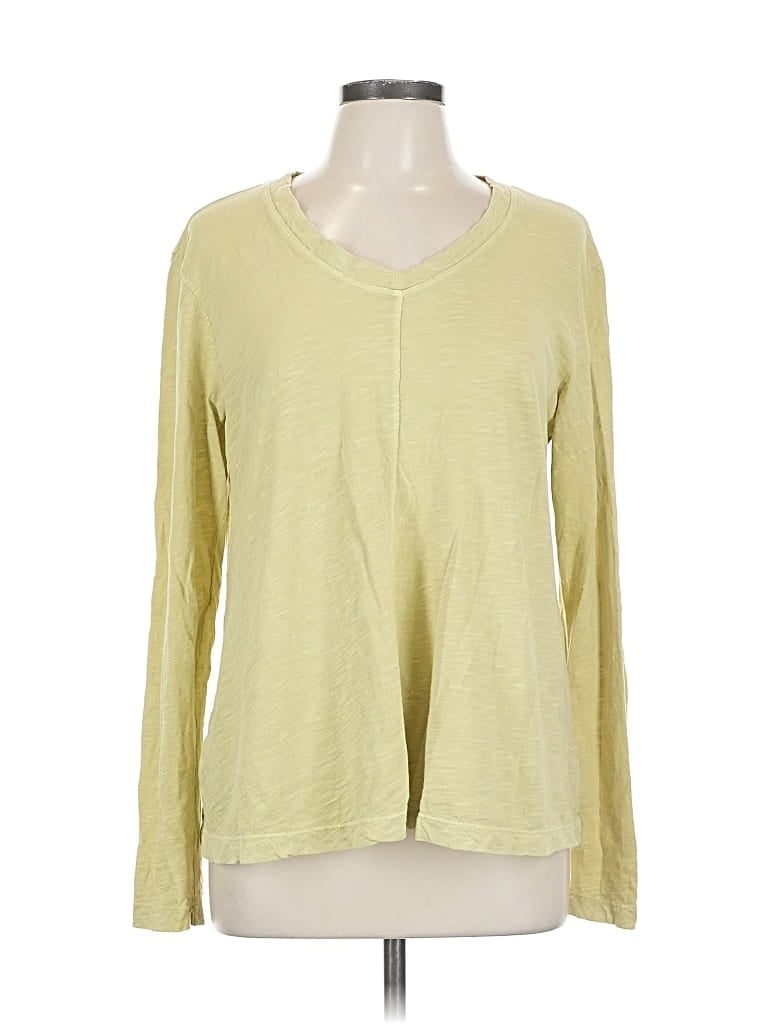 Pre-owned Wilt Long Sleeve Top Green V Neck Tops