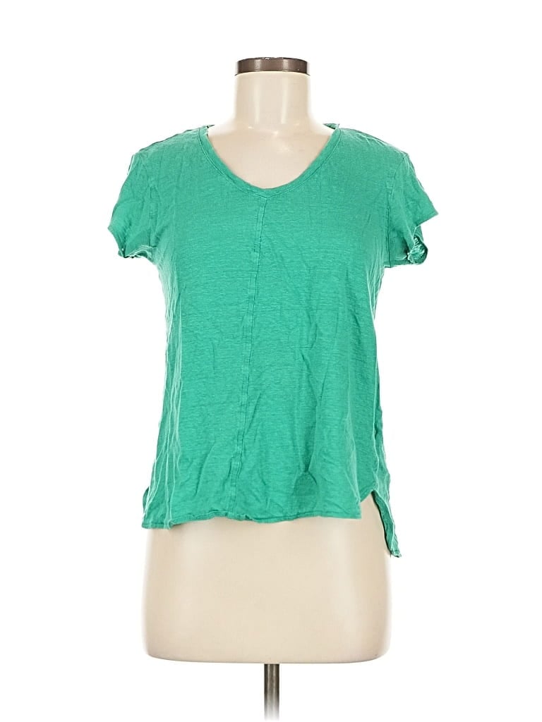 Pre-owned Tahari Short Sleeve T-shirt In Green