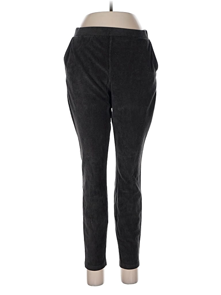 Pre-owned Lands' End Casual Pants In Black