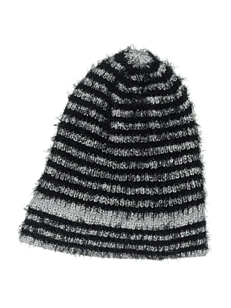 Pre-owned Dkny Beanie Hat In Black