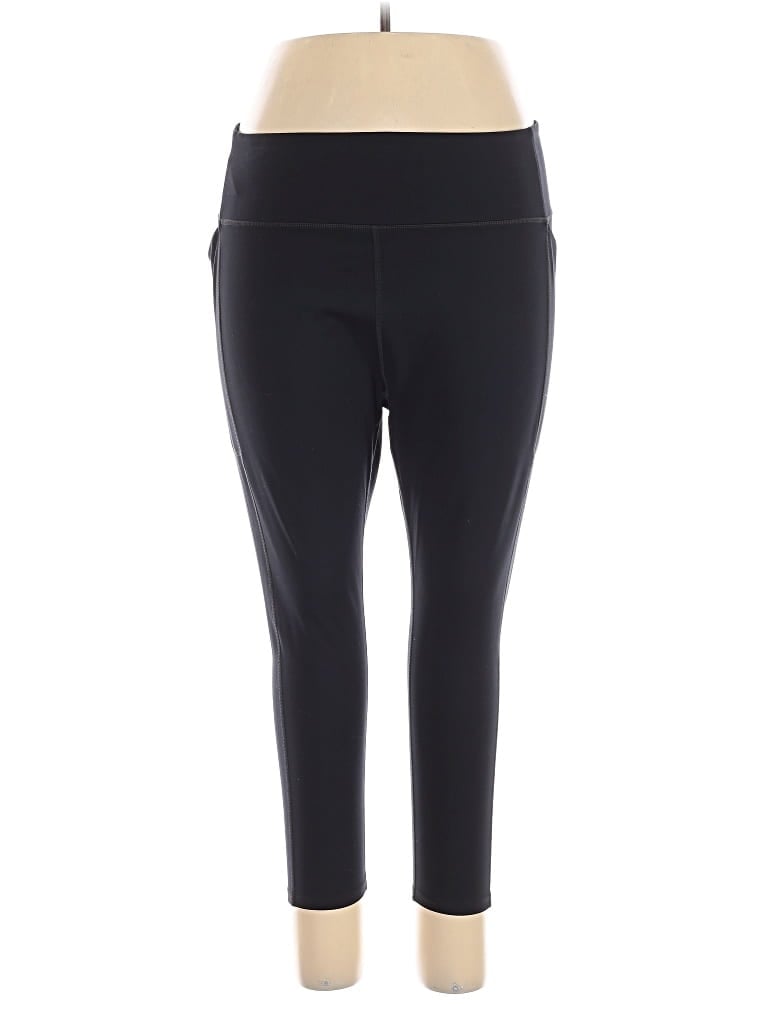 Pre-owned Girlfriend Collective Active Pants In Black