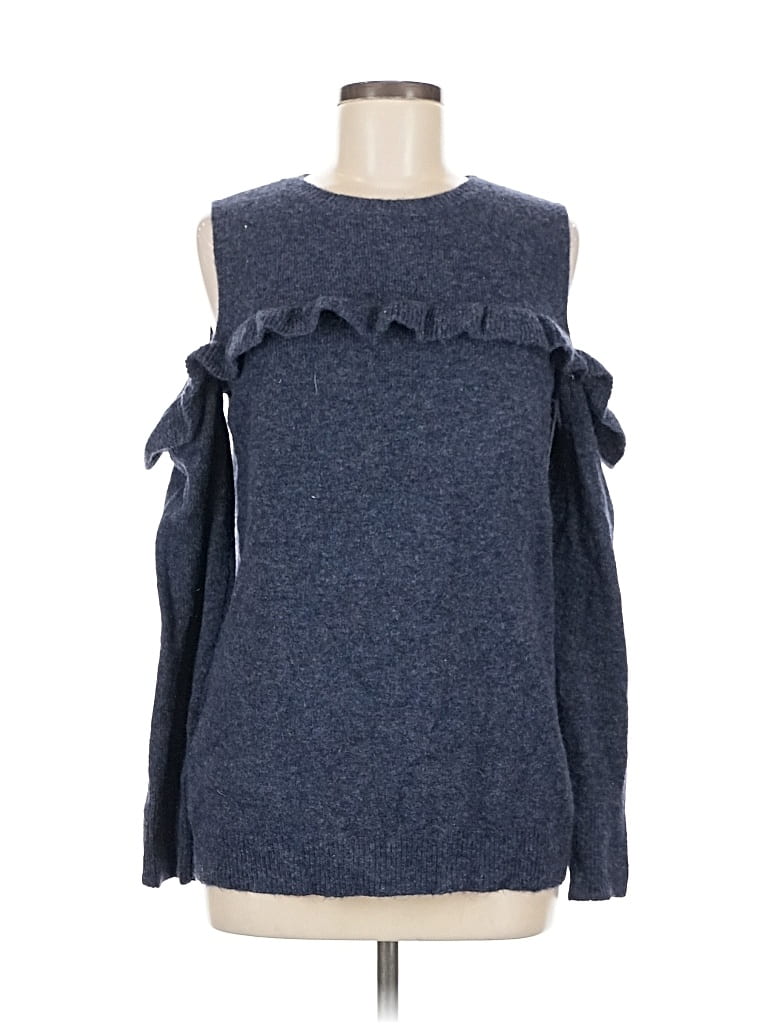 Pre-owned Ann Taylor Loft Pullover Sweater In Blue