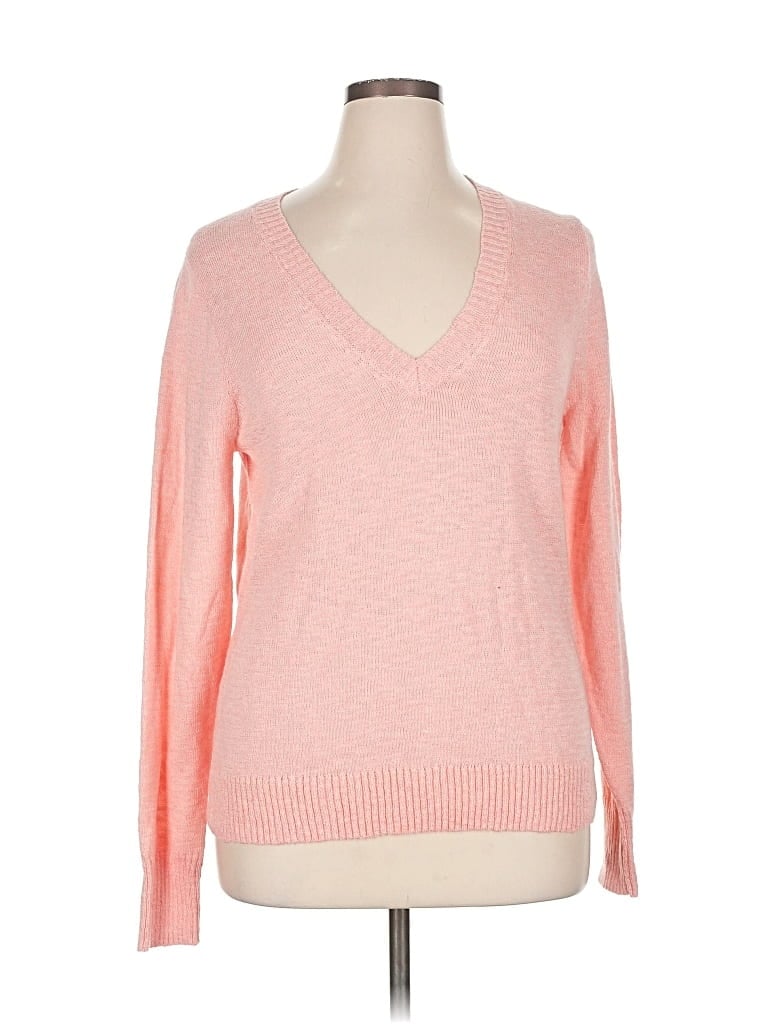 Pre-owned J.crew Factory Store Pullover Sweater In Pink