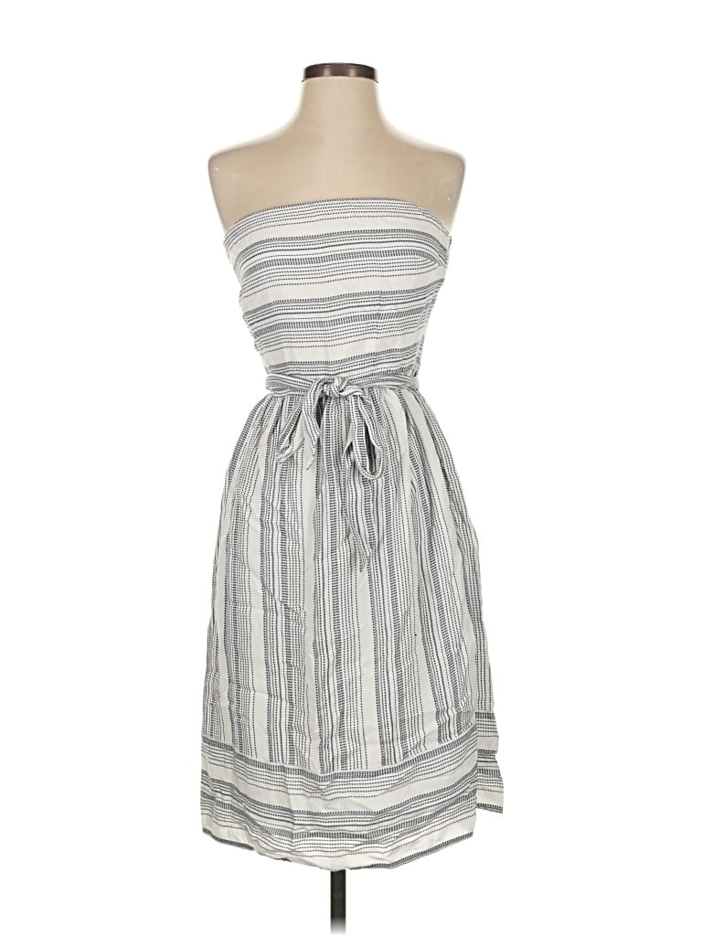 Pre-owned Ann Taylor Loft Casual Dress In Gray