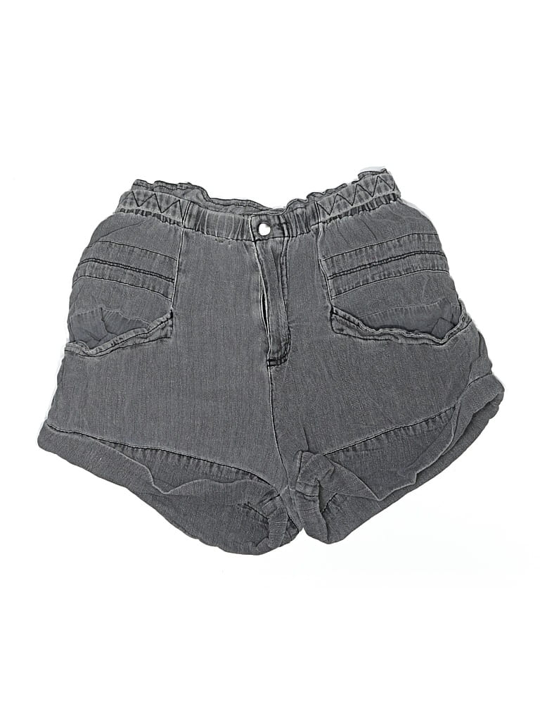 Pre-owned Free People Denim Shorts In Gray