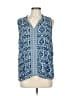 Michael Stars 100% Rayon Blue Sleeveless Blouse Size Lg (2) - photo 1